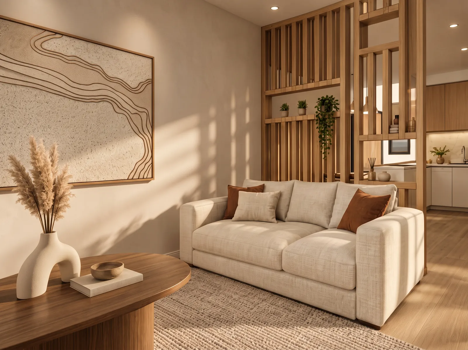 Render of an accessory dwelling living room