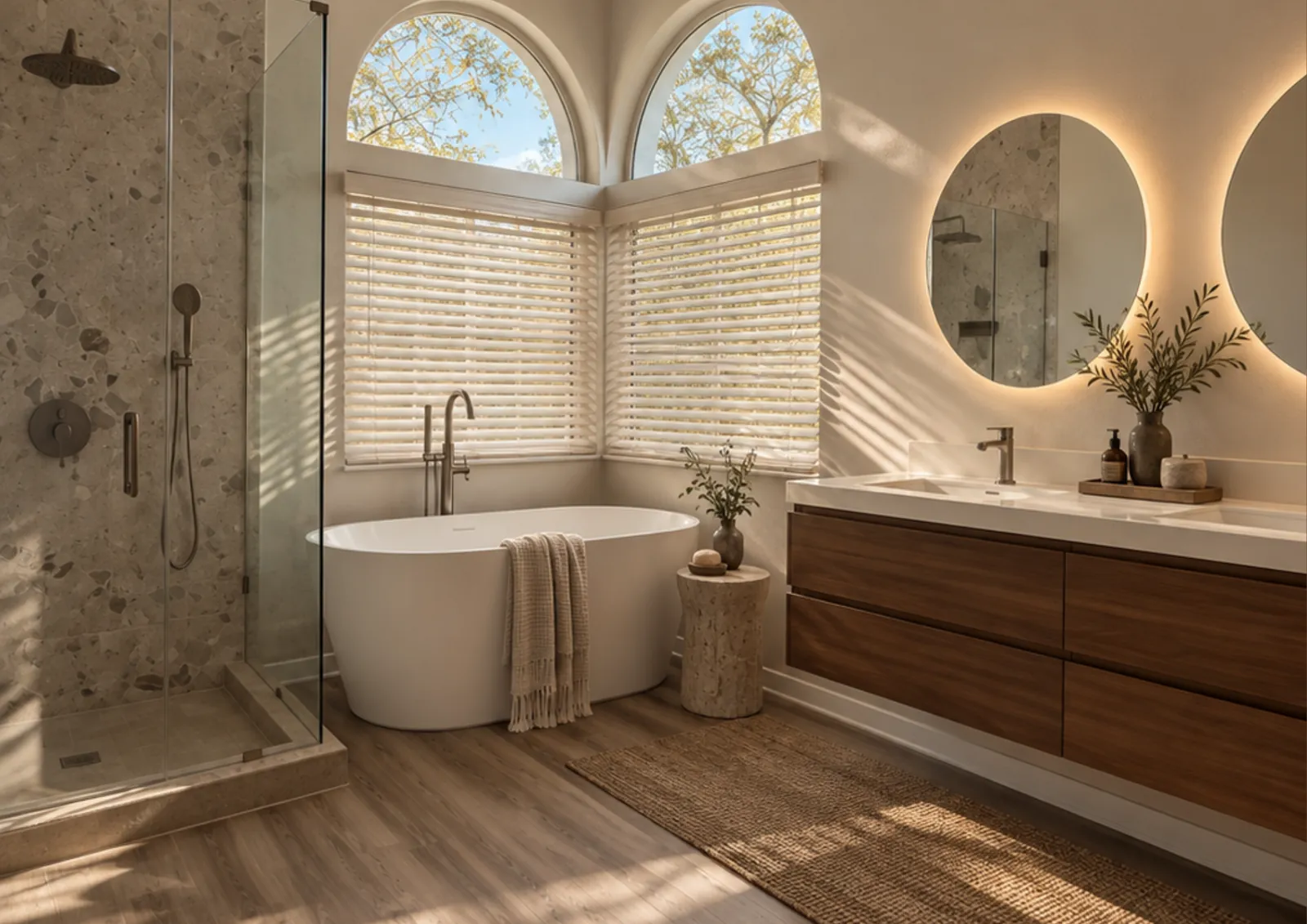 The same bathroom, finished