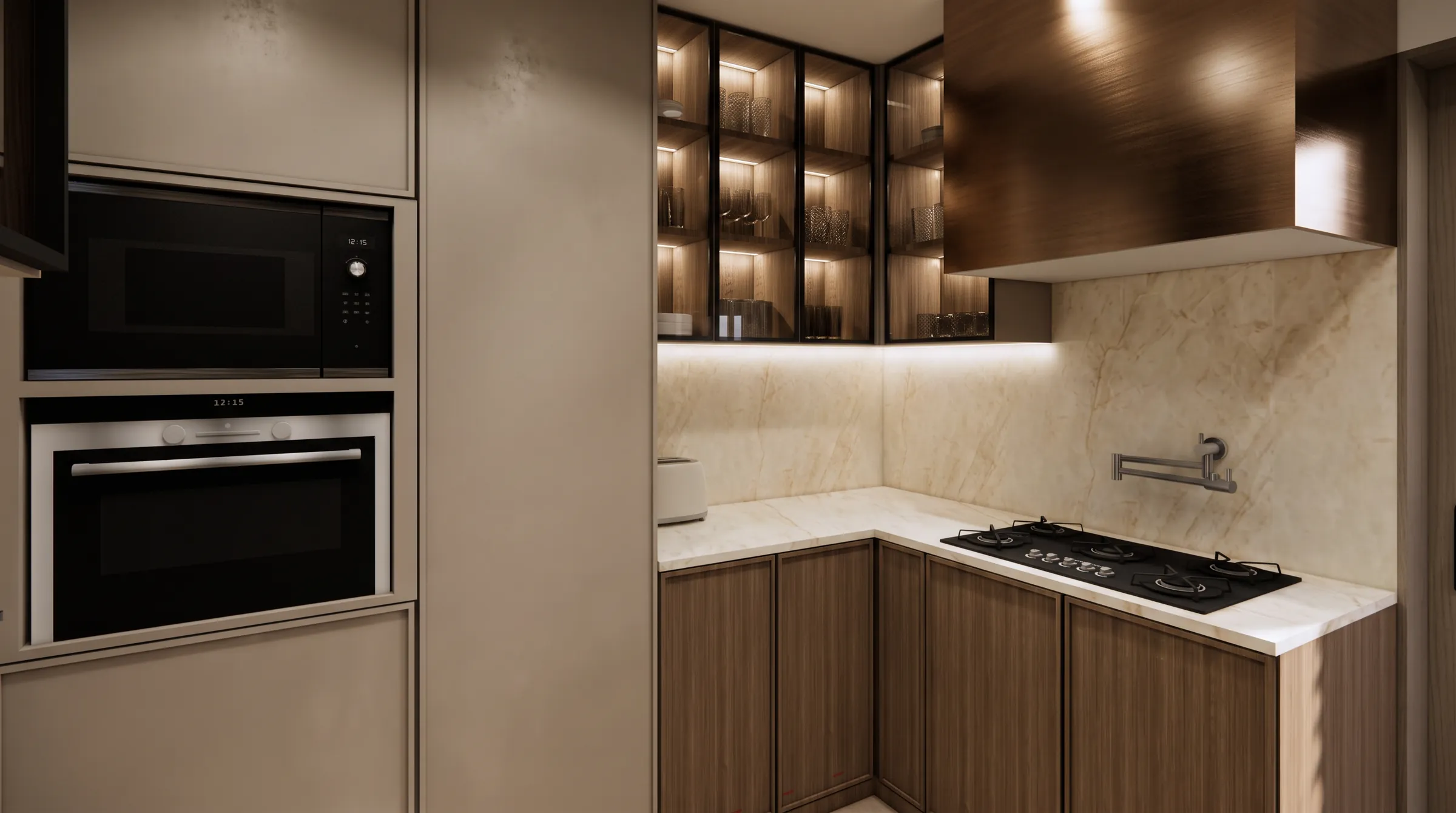 Warm Contemporary Kitchen Kitchen Remodel by A Couple & A Dream project photo