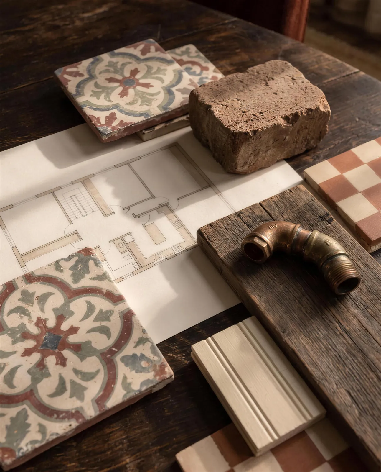 Residential: the material direction and the drawing